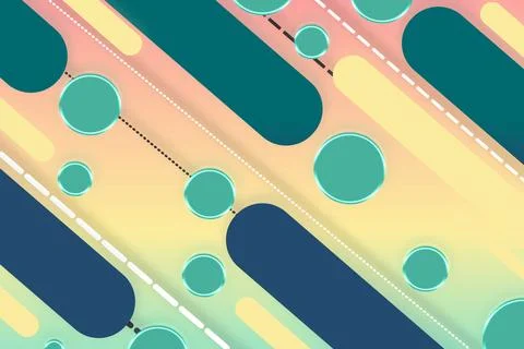 Abstract flat geometric modern background and wallpaper イラスト素材