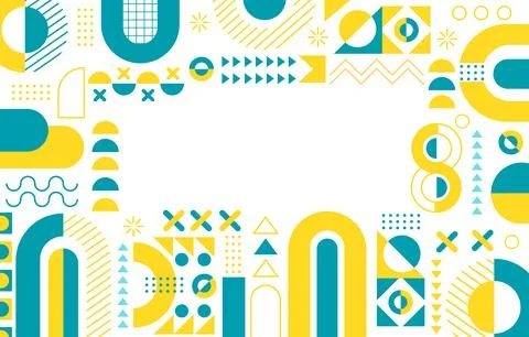 Abstract-Flat-GeometricBackground Stock Illustration