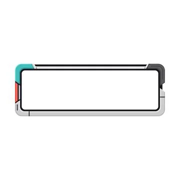 Abstract flat hud interface futuristic square frame Illustrazione stock