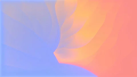 Abstract flat isometric curved surface. 3d rendering loop animation 4K UHD Stock Footage 160253941