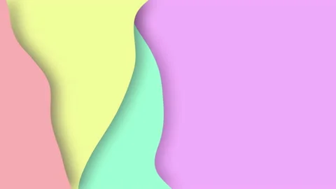 Abstract flat paper geometric wave animation background Stock Footage 160537302