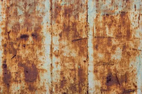 Abstract Flat Rusted Metal Texture Background Foto stock