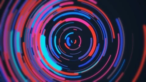 Abstract flat style rounded Color lines Stockbeeldmateriaal 113302757