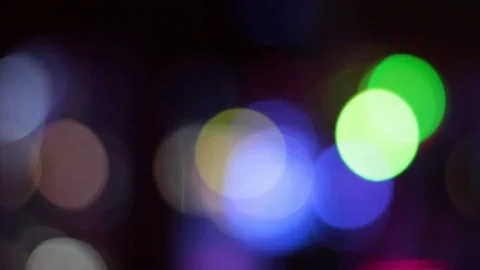The abstract flicker of lights is out of focus in a nightclub. Vídeos de archivo 78203989