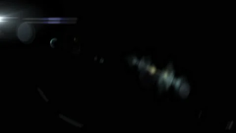 Abstract flicker  optical lens flares top left Stock Footage 194462744