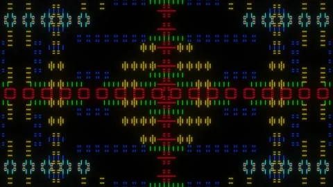 Abstract flickering mosaic background VJ Loo Stock Footage 170878000