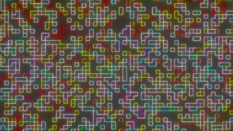 Abstract flickering wall lights moving chaotically Stock Illustration