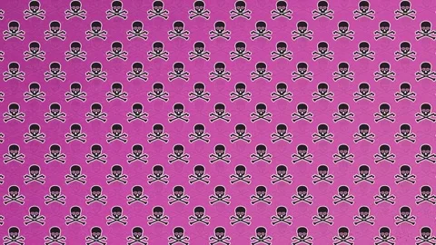 Abstract flies on pink background Stock Footage 150776848