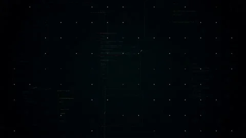 Abstract flight through moving computer code on black background with 3D effect Stock Footage 137865508