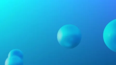Abstract floating 3d balls in air Stock Footage 196851529
