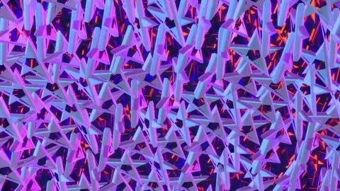 Abstract Floating Animated 3D Objects Rotating in zero gravity. Video stock 292872487