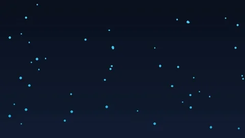 Abstract Floating Blue Particles Loop - Digital Glowing Dust Motion Graphic Stock Footage 341709055