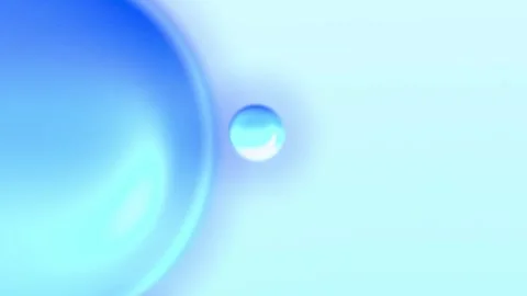 Abstract Floating Blue Spheres And Soft Light Background Stock Footage 347149331