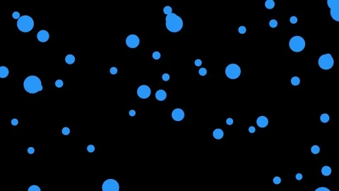 Abstract Floating Blue Spheres Moving Upwards on Background Motion Graphic. Stock Footage 327933777