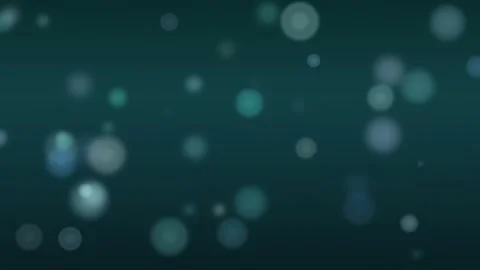 Abstract floating glowing particles and bokeh lights moving slowly on a dark Stock Footage 345427140
