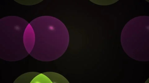 Abstract floating glowing purple and green bokeh light circles animation ba.. Stock Footage 346327564