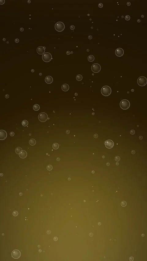 Abstract floating golden bubbles background with deep gradient bokeh effect Stock Footage 344939009