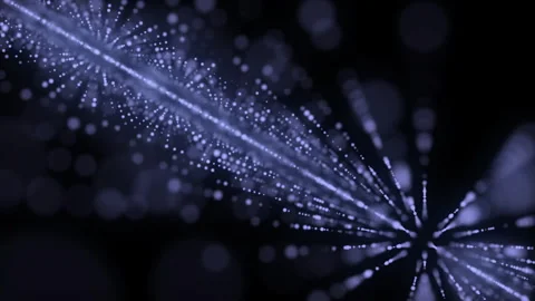 Abstract Floating Particles Background Video stock 331231516