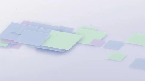 Abstract Floating Pastel Geometric Panels Motion Graphic Loop Stock Footage 346569647