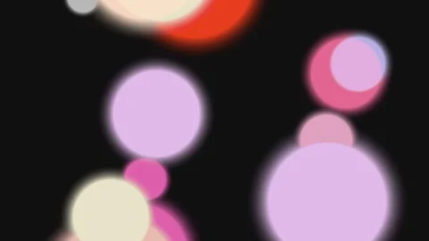 Abstract Floating Pink and Red Soft Bokeh Lights Video stock 336268301