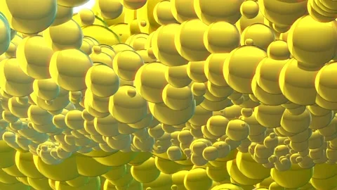 Abstract Floating Rotating Balls 02 Stock Footage 294162427