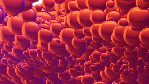 Abstract Floating Rotating Balls Video stock 294163116