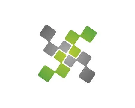 Abstract floor tech logo template Stock Illustration