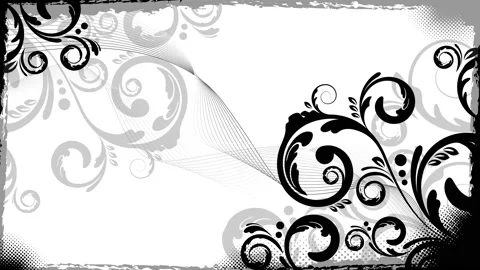Abstract floral animation Stock Footage 135993383
