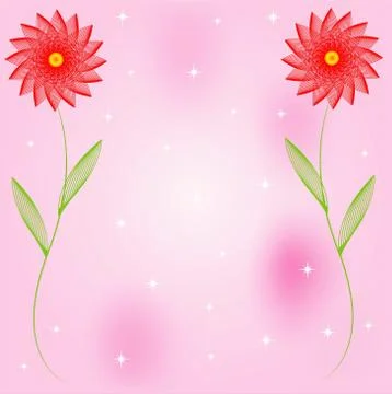 Abstract floral background for a design Stock Illustration