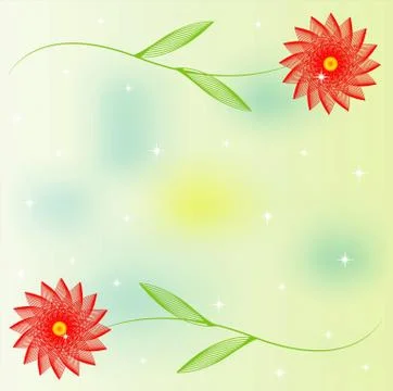 Abstract floral background for a design Stock Illustration
