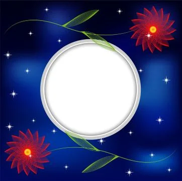 Abstract floral background for a design Stock Illustration