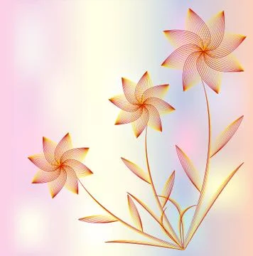Abstract floral background for a design Stock Illustration