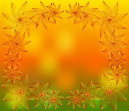 Abstract floral background for a design Illustrazione stock