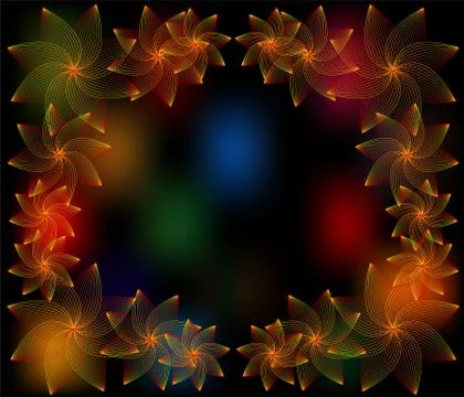 Abstract floral background for a design Stock Illustration