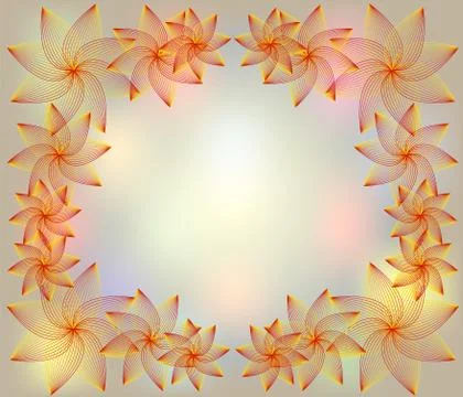 Abstract floral background for a design Stock Illustration