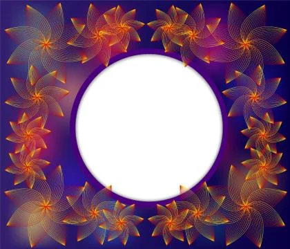 Abstract floral background for a design Stock Illustration