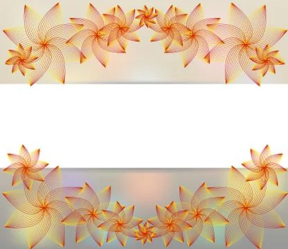 Abstract floral background for a design Stock Illustration