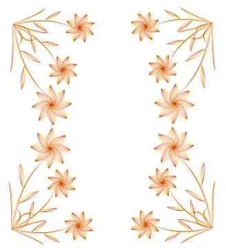 Abstract floral background for a design Stock Illustration