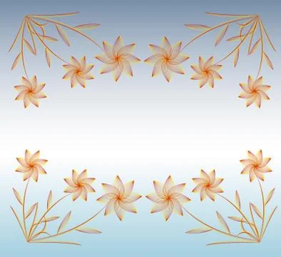 Abstract floral background for a design Stock Illustration