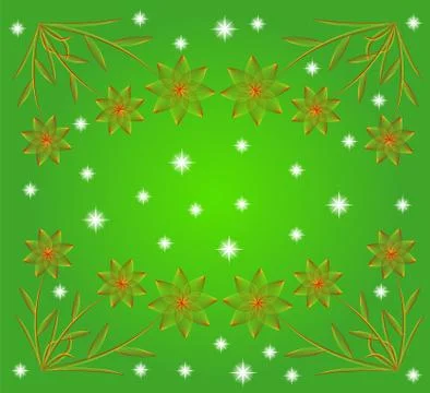 Abstract floral background for a design Stock Illustration