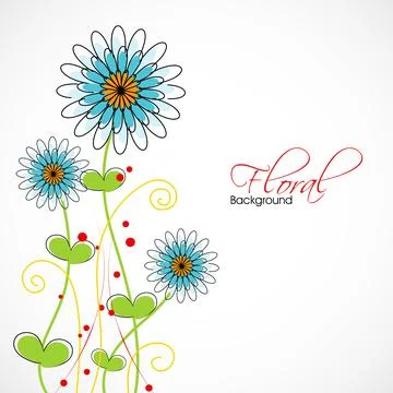 Abstract floral background. EPS 10. Stock Illustration