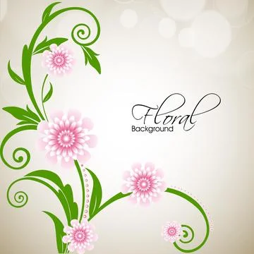 Abstract floral background. EPS 10. Stock Illustration