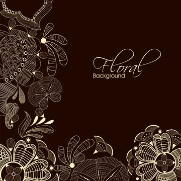 Abstract floral background. EPS 10. Stock Illustration