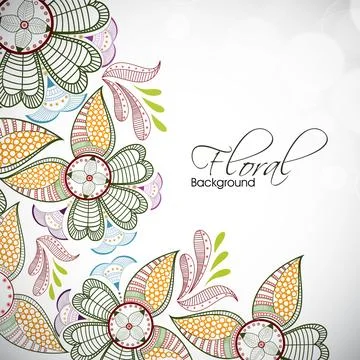 Abstract floral background. EPS 10. Stock Illustration