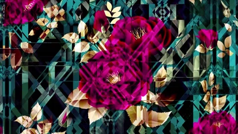 Abstract floral background 動画素材 247787489