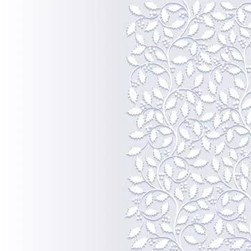 Abstract floral background with holly Stock Illustration