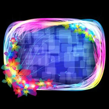 Abstract floral background. Stock Illustration