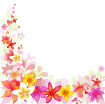 Abstract floral background Stock Illustration