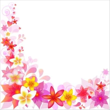 Abstract floral background Stock Illustration