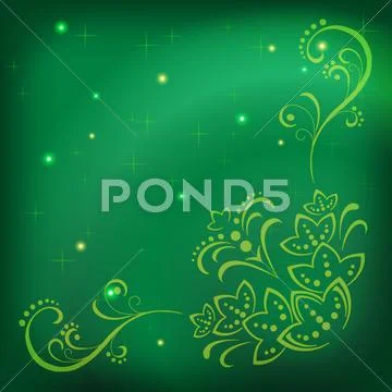 Abstract floral background Stock Illustration